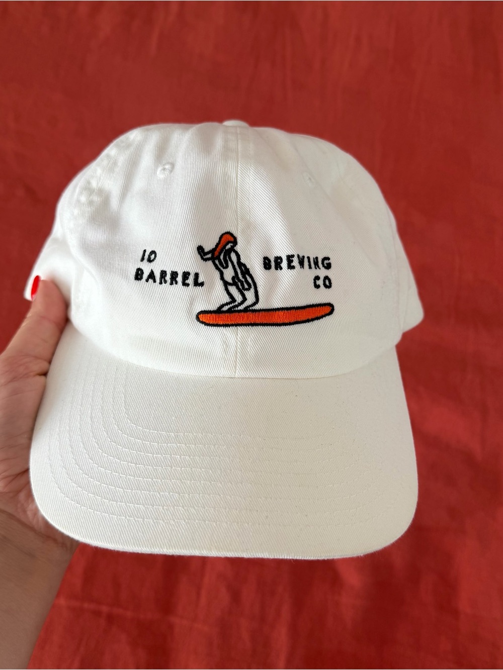 White Surf Logo Cap